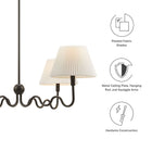 Modway Wave Squiggle 4-Arm Pendant Light