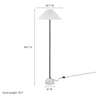 Modway Illusion Marble Dome Floor Lamp