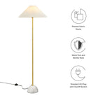 Modway Illusion Marble Dome Floor Lamp