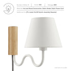Modway Sunlit Squiggle Arm Wall Sconce
