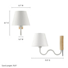 Modway Sunlit Squiggle Arm Wall Sconce