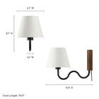Modway Sunlit Squiggle Arm Wall Sconce