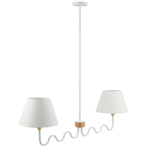 Modway Sunlit Squiggle 2-Arm Pendant Light  