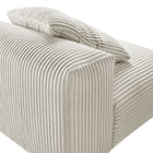 Modway Solace Modular Corduroy Upholstered Armless Chair