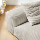 Modway Solace Modular Corduroy Upholstered Armless Chair