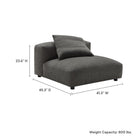Modway Solace Modular Upholstered Fabric Armless Chair