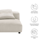 Modway Solace Modular Upholstered Fabric Armless Chair
