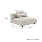 Modway Solace Modular Upholstered Fabric Armless Chair