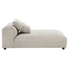 Modway Solace 4-Piece Modular Corduroy Upholstered Sectional Sofa With Ottoman