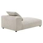 Modway Solace Modular Corduroy Upholstered Armless Chaise Lounge