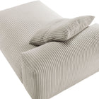 Modway Solace Modular Corduroy Upholstered Armless Chaise Lounge
