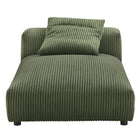 Modway Solace 2-Piece Modular Corduroy Upholstered Sectional Sofa With Chaise