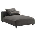 Modway Solace 2-Piece Modular Upholstered Fabric Sectional Sofa With Chaise