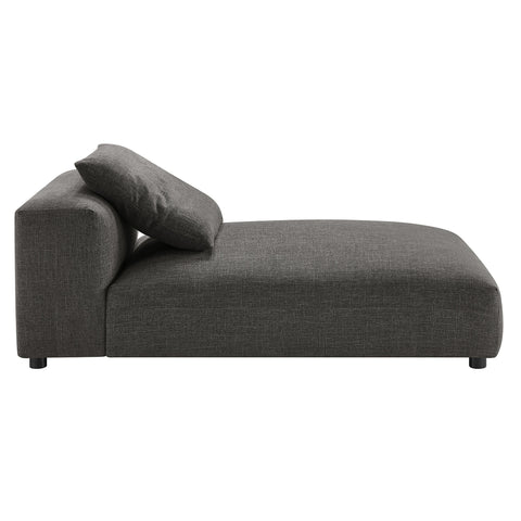 Modway Solace Modular Upholstered Fabric Armless Chaise Lounge  