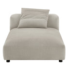Modway Solace 2-Piece Modular Upholstered Fabric Sectional Sofa With Chaise