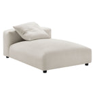 Modway Solace 2-Piece Modular Upholstered Fabric Sectional Sofa With Chaise