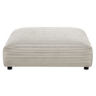 Modway Solace Modular Corduroy Upholstered Armless Loveseat and Ottoman Set