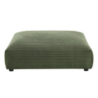 Modway Solace 4-Piece Modular Corduroy Upholstered Sectional Sofa With Ottoman