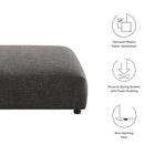 Modway Solace Modular Upholstered Fabric Ottoman