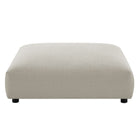 Modway Solace Modular Upholstered Fabric Armless Chair and Ottoman Set