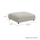 Modway Solace Modular Upholstered Fabric Ottoman