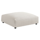 Modway Solace Modular Upholstered Fabric Armless Chair and Ottoman Set
