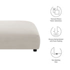 Modway Solace Modular Upholstered Fabric Ottoman