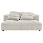 Modway Solace Modular Corduroy Upholstered Armless Loveseat and Ottoman Set