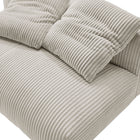 Modway Solace Modular Corduroy Upholstered Armless Loveseat