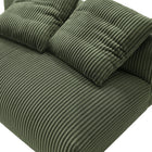 Modway Solace Modular Corduroy Upholstered Armless Loveseat