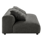 Modway Solace 2-Piece Modular Upholstered Fabric Sectional Sofa With Chaise