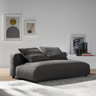 Modway Solace Modular Upholstered Fabric Armless Loveseat