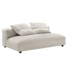 Modway Solace 2-Piece Modular Upholstered Fabric Sectional Sofa With Chaise