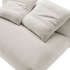 Modway Solace Modular Upholstered Fabric Armless Loveseat