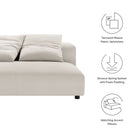 Modway Solace Modular Upholstered Fabric Armless Loveseat