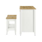 Modway Garland 3-Piece Kitchen Island and Stool Set