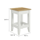 Modway Garland 3-Piece Kitchen Island and Stool Set