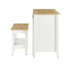 Modway Farmstead 3-Piece Kitchen Island and Stool Set