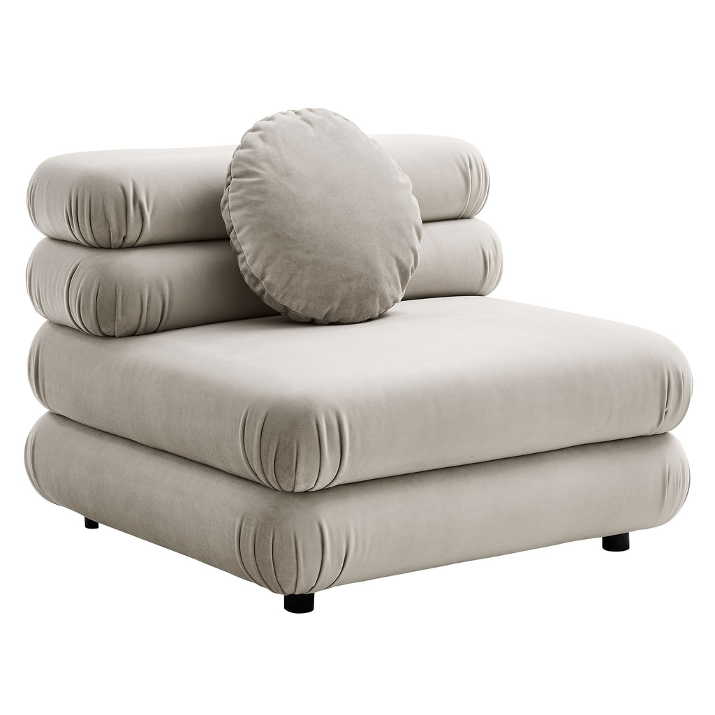 Modway Jubilee Modular Performance Velvet Armless Chair
