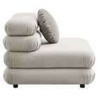Modway Jubilee 5-Piece Modular Performance Velvet Sectional Sofa