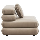 Modway Jubilee 3-Piece Modular Performance Velvet Sectional Sofa
