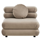 Modway Jubilee 3-Piece Modular Performance Velvet Sectional Sofa