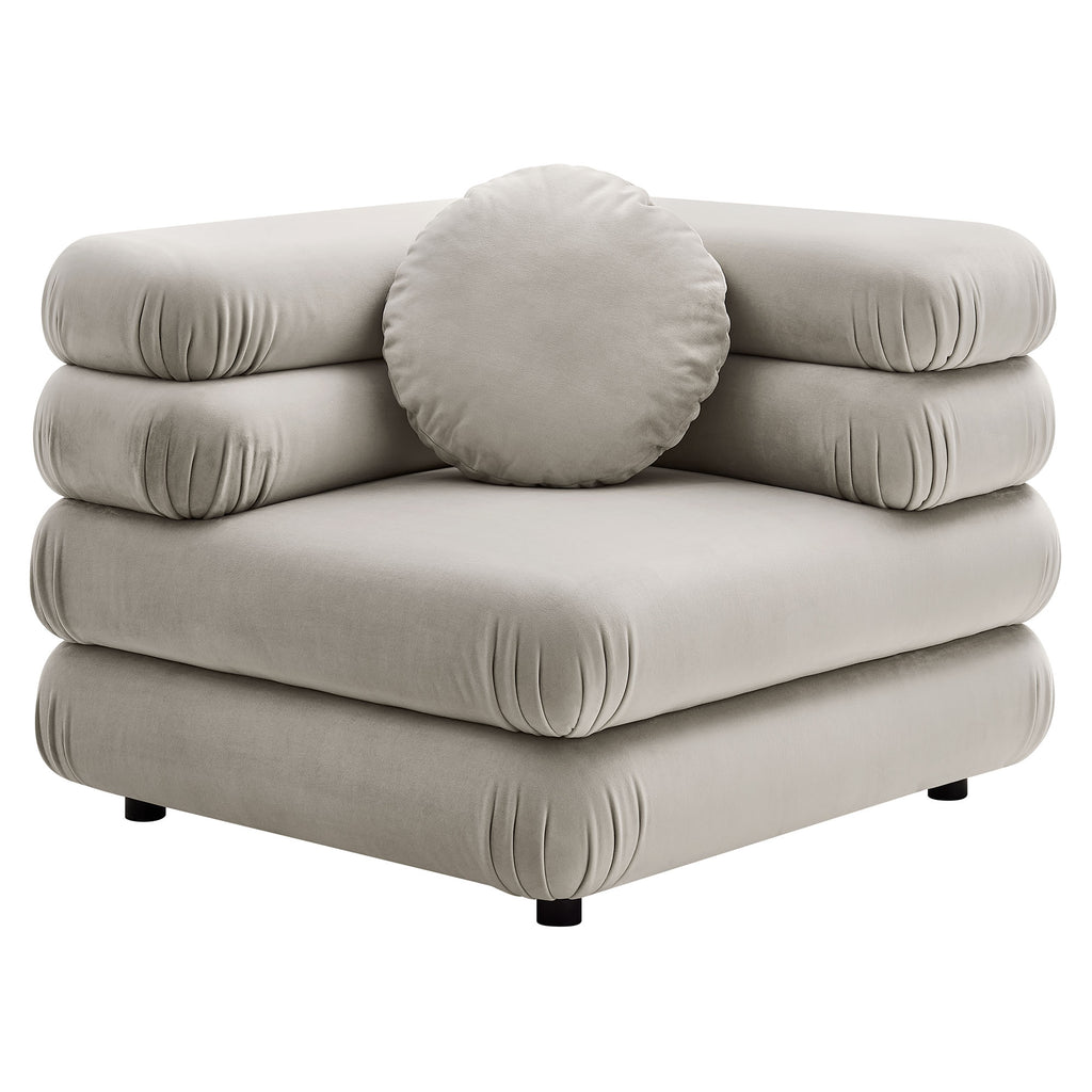 Modway Jubilee Modular Performance Velvet Corner Chair