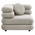 Modway Jubilee 3-Piece Modular Performance Velvet Sectional Sofa