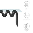 Modway Ondine Glass Top Coffee Table