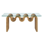 Modway Ondine Glass Top Coffee Table