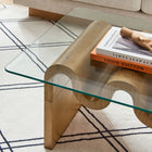 Modway Ondine Glass Top Coffee Table