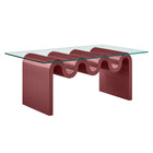 Modway Ondine Glass Top Coffee Table  