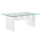 Modway Ondine Glass Top Coffee Table  