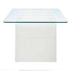 Modway Ondine Glass Top Coffee Table